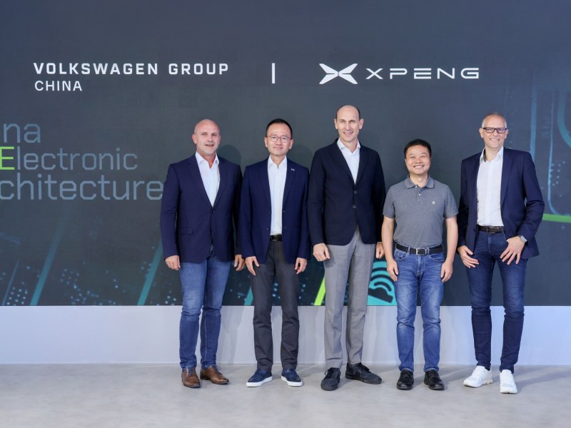 volkswagen xpeng motors china germany electric vehicle EV